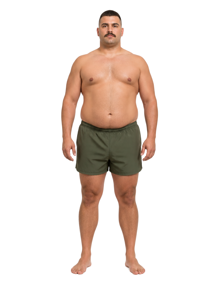 Hombre de complexión grande