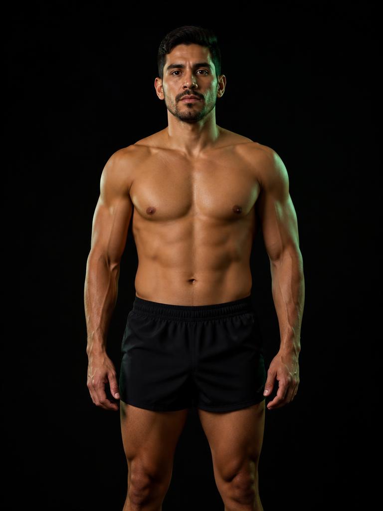 Hombre en buena forma para mejorar su condición física general
